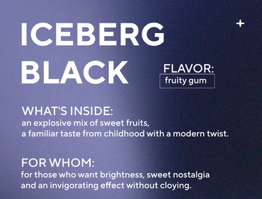 ICEBERG Nicotine Cotton Strips - Black