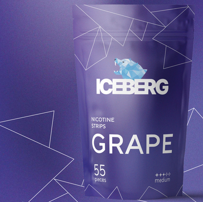 ICEBERG Nicotine Cotton Strips - Grape