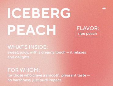 ICEBERG Nicotine Cotton Strips - Peach