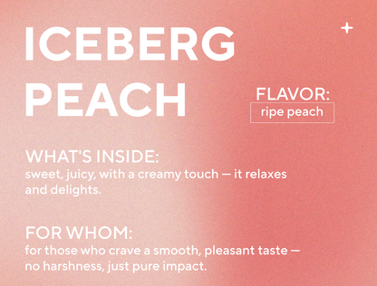 ICEBERG Nicotine Cotton Strips - Peach