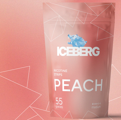 ICEBERG Nicotine Cotton Strips - Peach