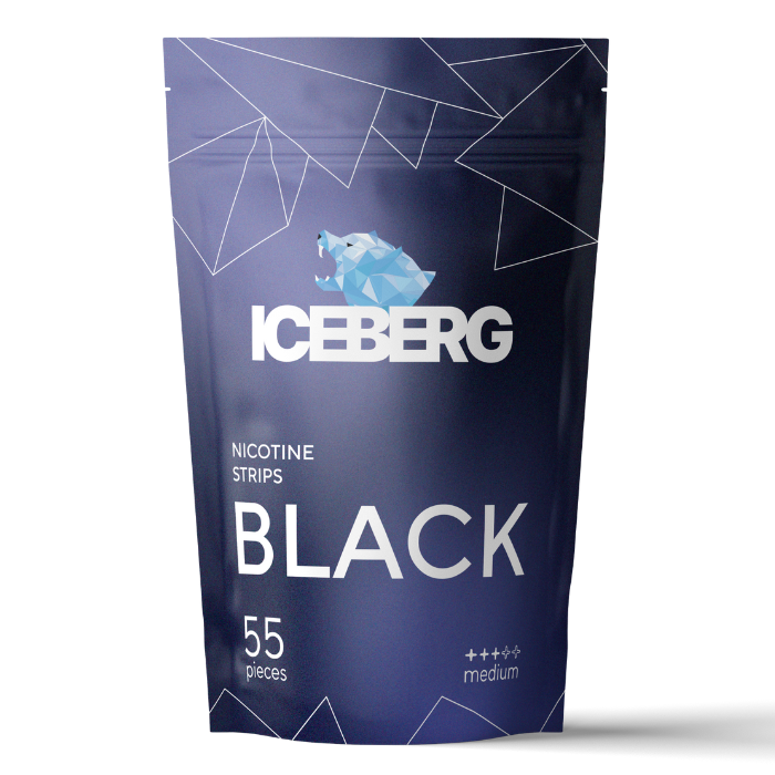 ICEBERG Nicotine Cotton Strips - Black