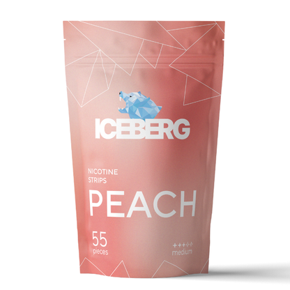 ICEBERG Nicotine Cotton Strips - Peach
