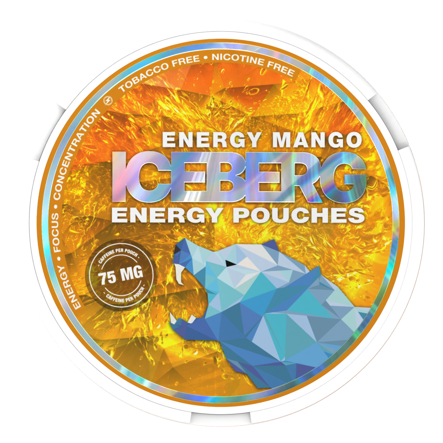 ICEBERG Energy Pouches Energy Mango 75mg