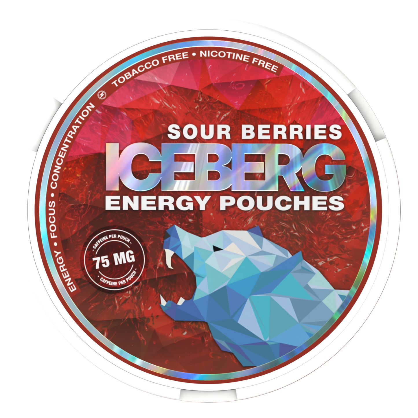 ICEBERG Energy Pouches Sour Berries 75mg