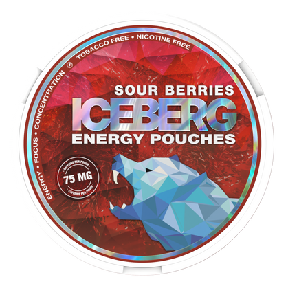 ICEBERG Energy Pouches Sour Berries 75mg